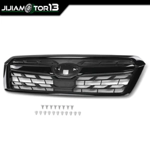 Parrilla superior central del parachoques delantero negra apta para Subaru Forester 2014-2018 - Imagen 1 de 12