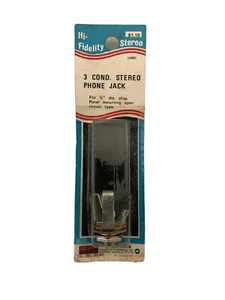 De colección NOS EE. UU. 1/4 Pulgada HiFi Estéreo GC Audio Eléctrico Teléfono Jack Circuito Abierto - Imagen 1 de 3