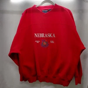 1998 Crable Sportswear Nebraska FedEx Orange Bowl Red XL Sweatshirt - Bild 1 von 10