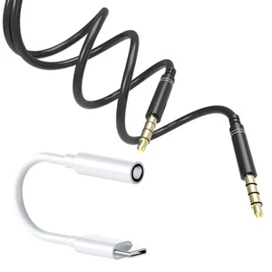 Water Resistant Type C to 3.5 MM Adapter Headphone Cable fit Google Pixel 4 XL - Picture 1 of 1