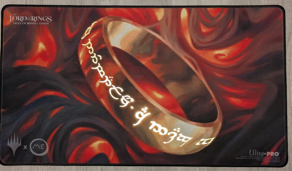 Alfombra de juego El Señor de los Anillos El Anillo Único 2023 GenCon lámina de oro Foto 1 de 1