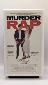 Murder Rap VHS 1988 RARE Hard case Love story/Mystery/Suspense Katherine Feigny - Picture 1 of 3