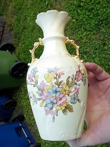 1904-1924 Antique Vintage Blue Mark Crown RW Rudolstadt Germany ART NOUVEAU VASE - Picture 1 of 10