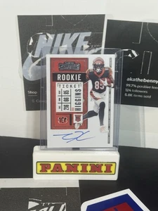 2020 Panini Contenders - RPS Tee Higgins #113 (AU, RC) - Picture 1 of 2