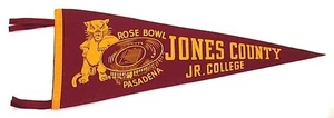 De colección 1955 Jones County Jr. College Bobcats Rose Bowl fieltro banderín fútbol americano - Imagen 1 de 1