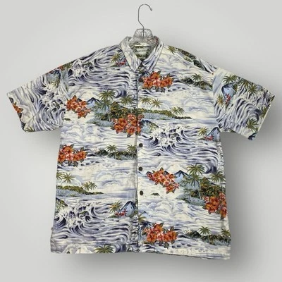 Camisa Hawaiana Robert Stock Para Hombre Grande Aloha Tropical Flowers Paradise Foto 1 de 4