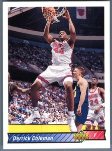 1992-93 Upper Deck European (French) New Jersey Nets Derrick Coleman #212 - Bild 1 von 2
