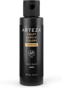 ARTEZA Acrylfarbe, A003 Mars Black, 4 fl oz, 118 ml, Acryl Premium - Bild 1 von 5