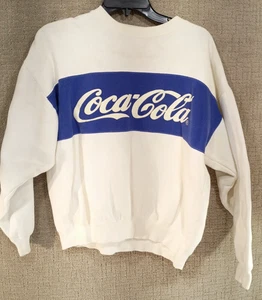 Sudadera De Colección Coca-Cola (tal vez XL-sin etiqueta) 22" largo 21" toma de fuerza ver descripción - Imagen 1 de 9