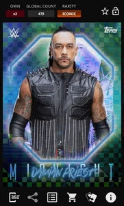Damian Priest - Moonrise Base Iconic - Topps Slam WWE Midnight 25 - Picture 1 of 1