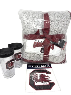 NWT South Carolina Gamecocks Fan Items Blanket, Cups, Decal - Image 1 of 4
