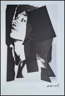 ANDY WARHOL * Mick Jagger * 57 x 38 cm * signed lithograph * limited # xx/100 - Bild 1 von 4