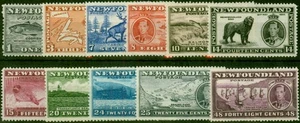 Newfoundland 1937 Coronation Set of 11 SG257-267 Fine & Fresh LMM - Picture 1 of 1