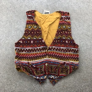 Fashion Passport Weste Damen Medium mehrfarbig Perlen Boho bestickt Tribal - Bild 1 von 9