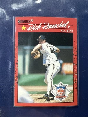 1990 Donruss - Rick Reuschel #663 "All-Star Game Performance" above Stats - Image 1 of 4