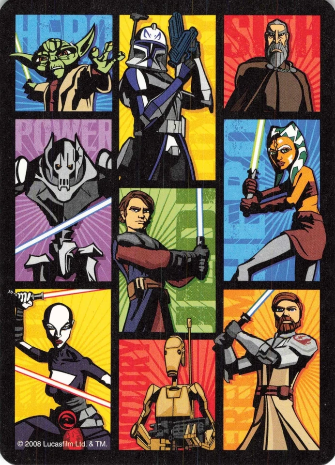 Tarjeta de juego intercambiable Star Wars Clone Wars Cast 2008 Star SINGLE como nueva Foto 1 de 1
