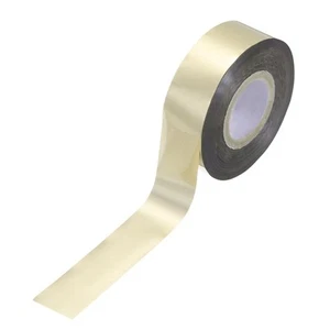 Rotolo di Foglio Trasferimento Calore, 0,8" x 394ft PET Foglio Metallizzato Rotolo di Carta Oro Chiaro - Foto 1 di 6