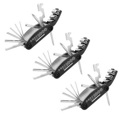 3 x Fahrrad 16 in 1 Multifunktionswerkzeug MTB Reparatur Multitool Set Werkzeug - Bild 1 von 4