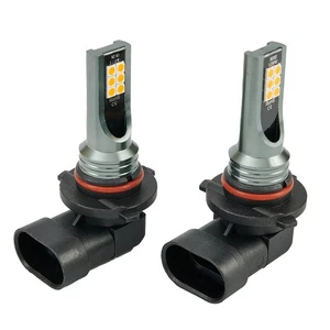 1 Pair 9006 HB4 3000K Yellow LED 108W Super Bright Fog Driving Light Bulbs - Picture 1 of 12
