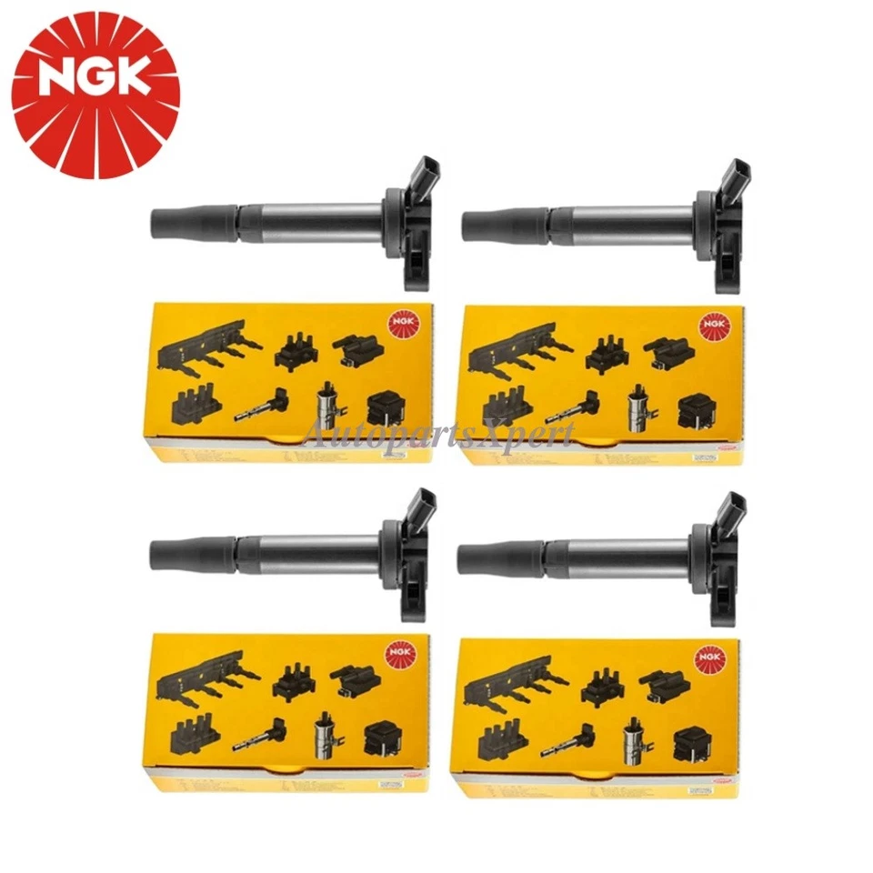 For TOYOTA RAV4 2006-2018 Camry 2007-2017 2.5L 4 pcs OEM NGK Ignition Coils - Image 1 of 4