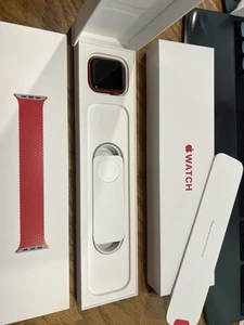 Apple Watch Series 6 GPS + LTE 44MM RED Aluminum & Braided Solo Loop Unlocked - Photo 1 sur 18