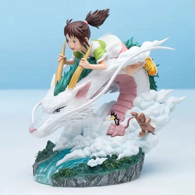 MARKENLOS Chihiros Reise ins Zauberland Figur Haku Weißer Drache Anime PVC Modell Deko