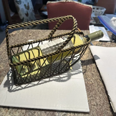 Soporte para cesta para botella de vino - dorado Foto 1 de 3