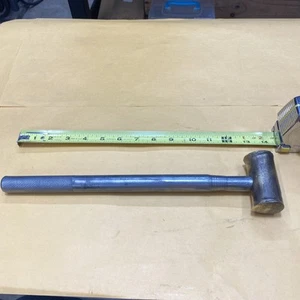 Vintage Messinghammer mit Metallgriff 14 cm lang nicht markiert - Bild 1 von 15