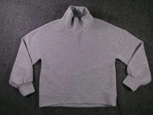 Sudadera Calia By Carrie Underwood Mujer M Cuello Simulado Cuadrado Texturizado Acogedor Gris - Imagen 1 de 10