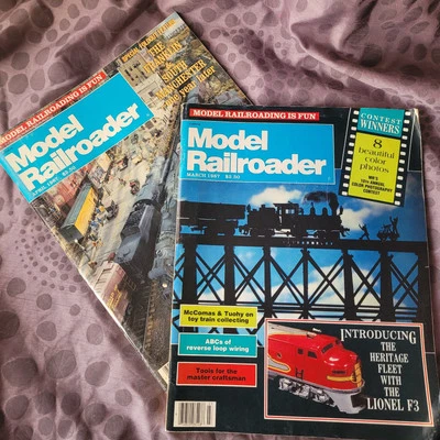 Vtg 1987 Model Railroader Magazine Layout Recerse Loop Wiring Small Scale Trains - Image 1 of 4