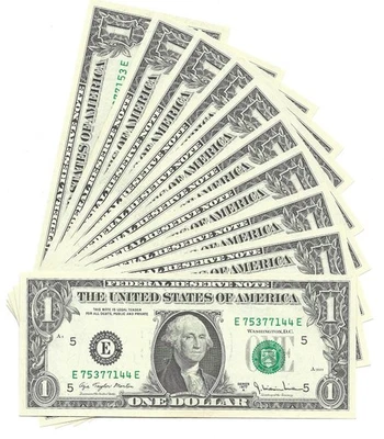 1977A $1 RICHMOND FRNs. 10 Consecutive, Crisp & UNCIRCULATED Banknotes. - Image 1 of 4