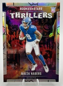 2024 Panini Rookies & Stars - Thrillers Silver #T-MNS Malik Nabers (RC) Giants - Foto 1 di 2