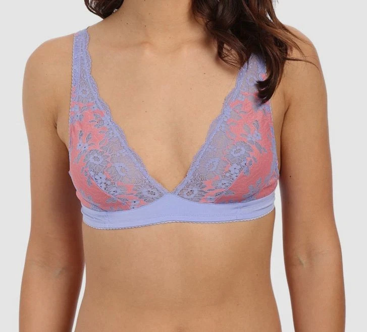 Sujetador suave de encaje inalámbrico Italia púrpura rosa Cosabella para mujer talla P Foto 1 de 1