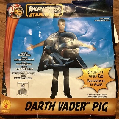 Angry Birds Star Wars Darth Vader Pig Costume Halloween Cosplay Adult One Size - Image 1 of 4