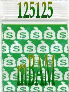 PACK DE 100 BOLSAS DE DINERO VERDE 125125 Apple Zip Baggies 1.25X1.25" Mini POLYBAGS - Imagen 1 de 12
