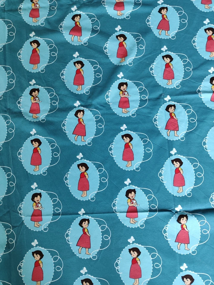 Stoff und Liebe Heidi Nostalgie Jersey 93cm x 94cm + Überhang - Bild 1 von 4