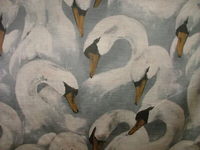 Majestic Schwäne Sky Extra Dick samt Stoff Vorhang Polster Kissen Verwendung - Bild 1 von 4