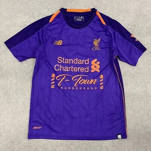 Liverpool 2018/19 Away New Balance Soccer Jersey Roma Size M AZ2 - Picture 1 of 8