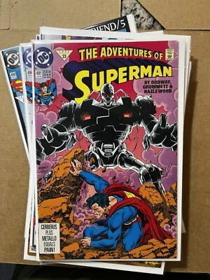 Adventures Of Superman 491 492 493 494 495 496 497 498 499 500 (11 libros) en estado bastante bueno/casi nuevo Foto 1 de 4