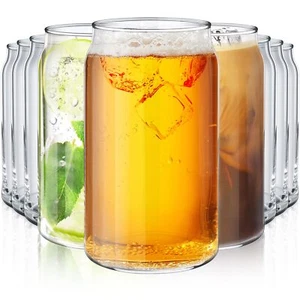 24 Pcs Drinking Glasses 16oz Glass Cups for Cocktails, Whiskey, Wine, Soda, Beer - Picture 1 of 7