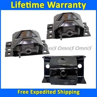 K4207 Motor & Trans Mount Set 3pc For 2001-2002 Chevrolet Express 3500 8.1L AUTO - Image 1 of 4