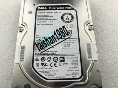 New Dell Combe 6T SAS12 7.2K 3.5 inch storage enterprise hard disk HDD YHJFV - Image 1 of 4