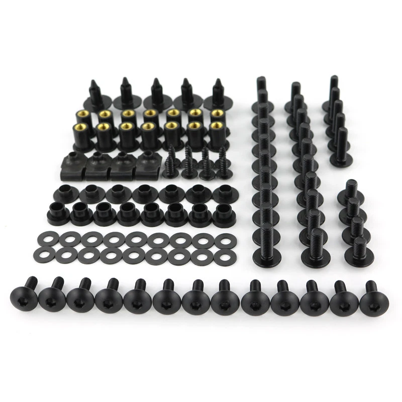 Kits de tornillos de carrocería de carenado completo de acero para motocicleta tuercas aptas para Honda CBR Foto 1 de 4