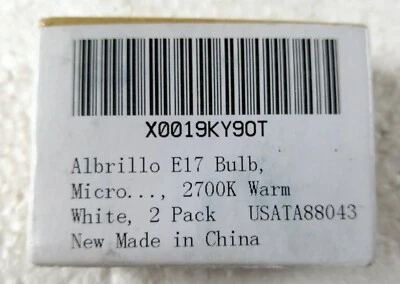 Albrillo E17 Bulb Microwave Oven Appliance Light Bulb 4W - Pack of 2 - Image 1 of 2