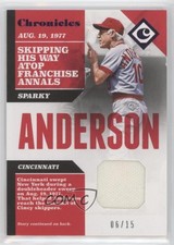 2017 Panini Chronicles Swatches Purple /15 Sparky Anderson #CS-SA HOF