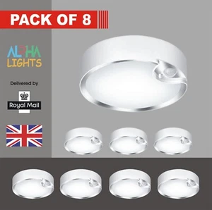 LED Deckenleuchten mit Bewegungsmelder, batteriebetrieben, ultrahell Innen 08er Pack - Bild 1 von 6