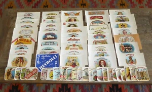 WHOLESALE LOT 70 GOOD ORIGINAL CIGAR BOX LABELS STARTER COLLECTION 1900-1940 B66 - Picture 1 of 7
