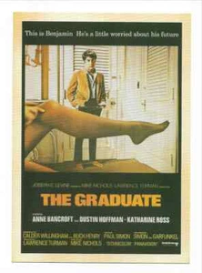Anne Bancroft Dustin Hoffman "The Graduate" Movie Ad Repro Postcard - Picture 1 of 2