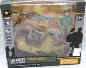 U.S. Army Commando Rescue Force Activity & Pretend Playset Helicopter Soldier - Picture 1 of 10