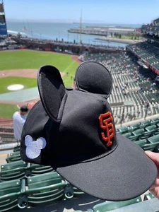 SF Gigantes Orejas de Mickey Mouse Gorra Disneyland Auténtica Gorra Disney Beat LA - Imagen 1 de 4
